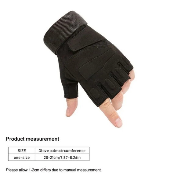 Unisex half finger outdoor activity gloves military hunting workout biking glove - Picture 7 of 8